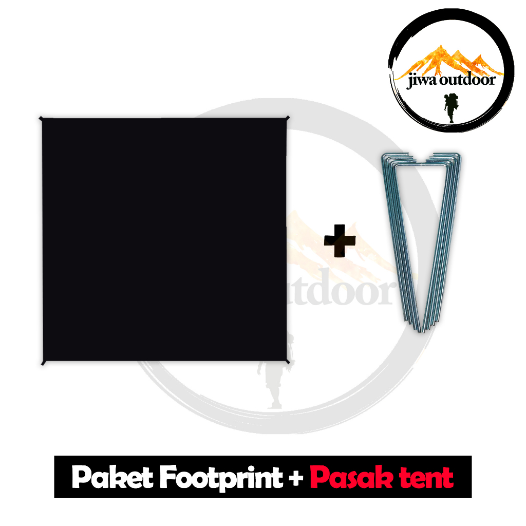 Paket footprint 200 x 200 plus pasak Lengkap Alas tenda camping outdoor