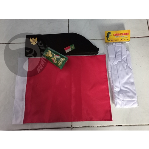 Atribut Paskibra Satu Set Lengkap - Set Perlengkapan Upacara