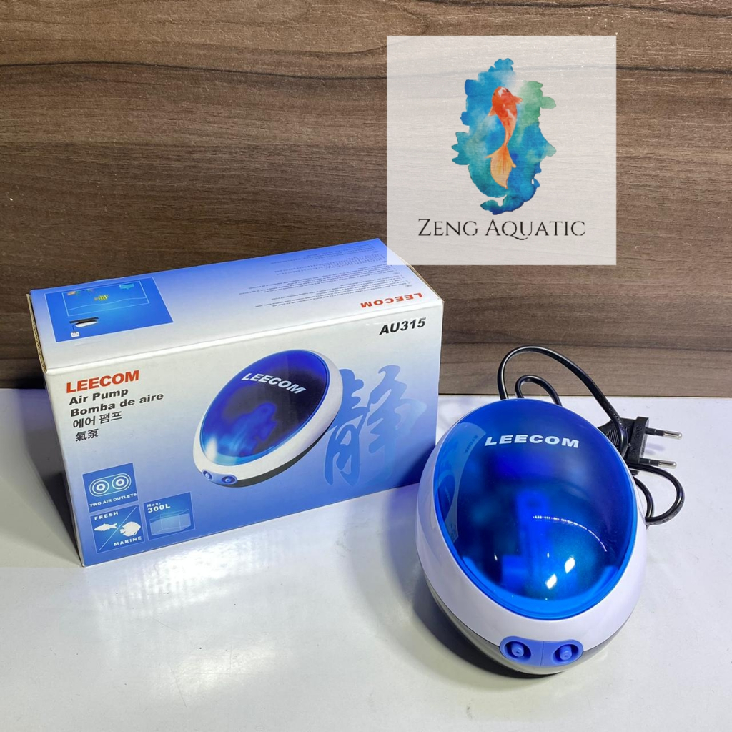 Pompa Udara 2 Lubang Silent Airpump Leecom AU315