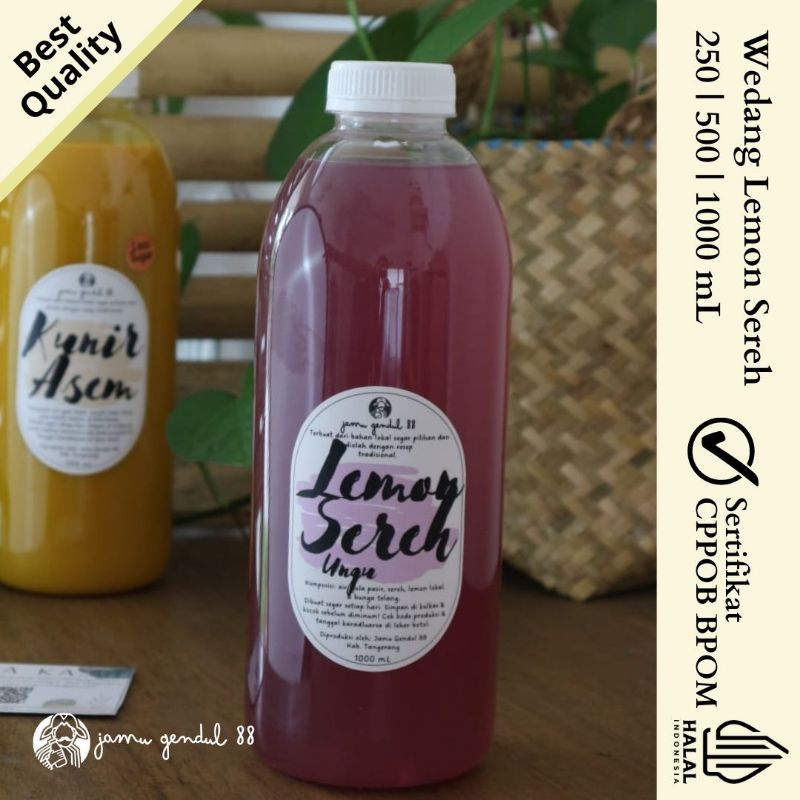 

Wedang Sereh Lemon Ungu - Ready to Drink Wedang by Jamu Gendul 88