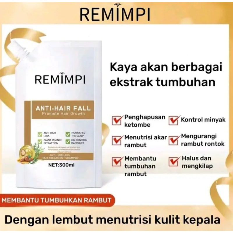 REMIMPI SHAMPOO ANTI RONTOK 100%ORIGINAL READYSTOKK