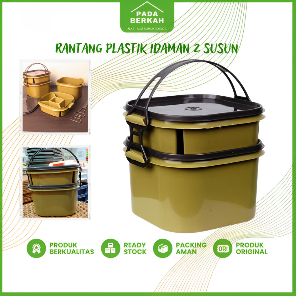 Rantang Plastik Makan Susun Rantang Makan Misting Susun 2 IDAMAN