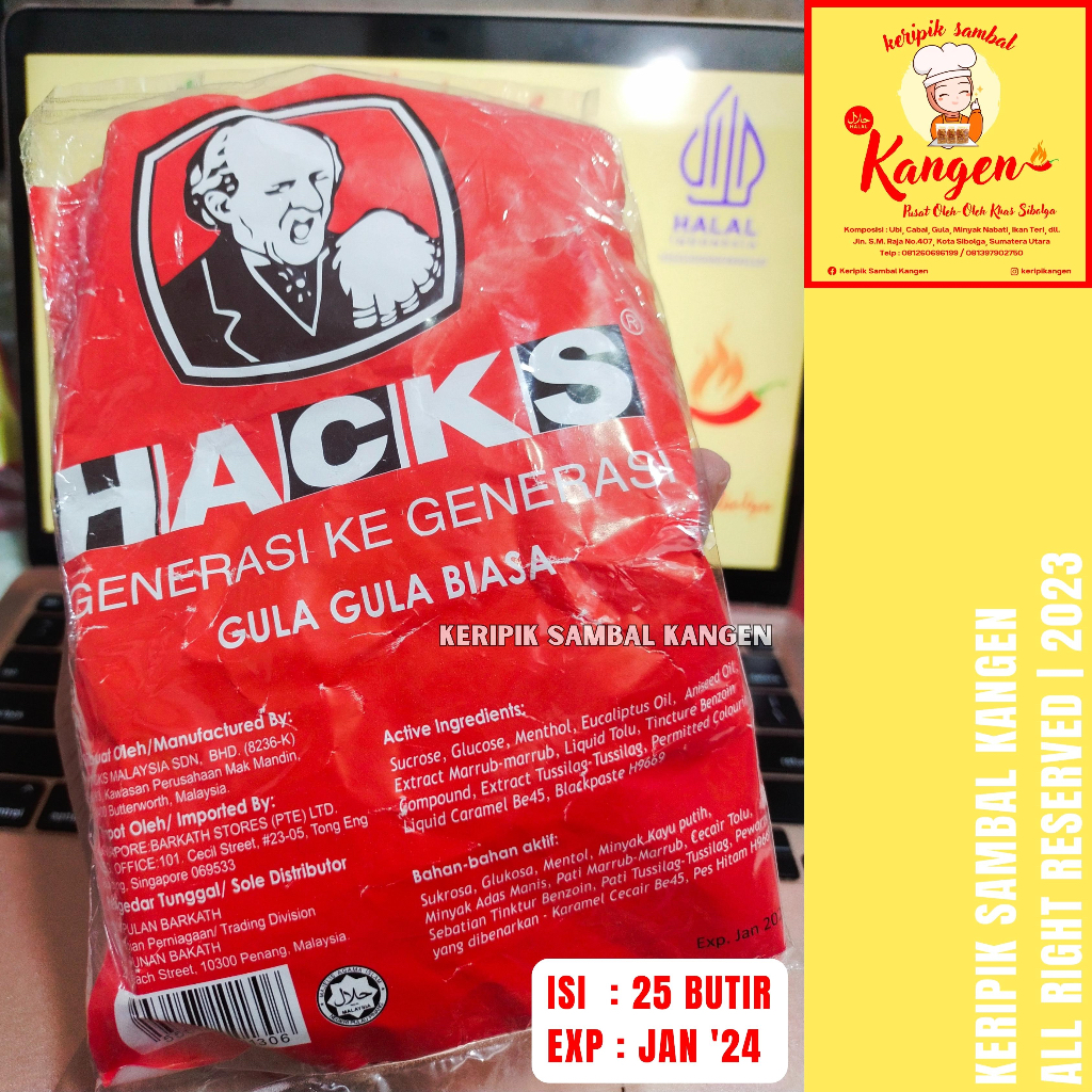 

Permen Hacks ASLI Import 150 GRAM