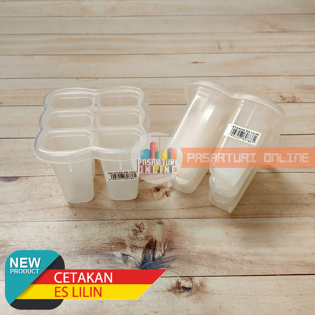 Cetakan ES LILIN / Es Krim Stik / Es Loli / Es Mambo / Es Stik Buah isi 6 lubang