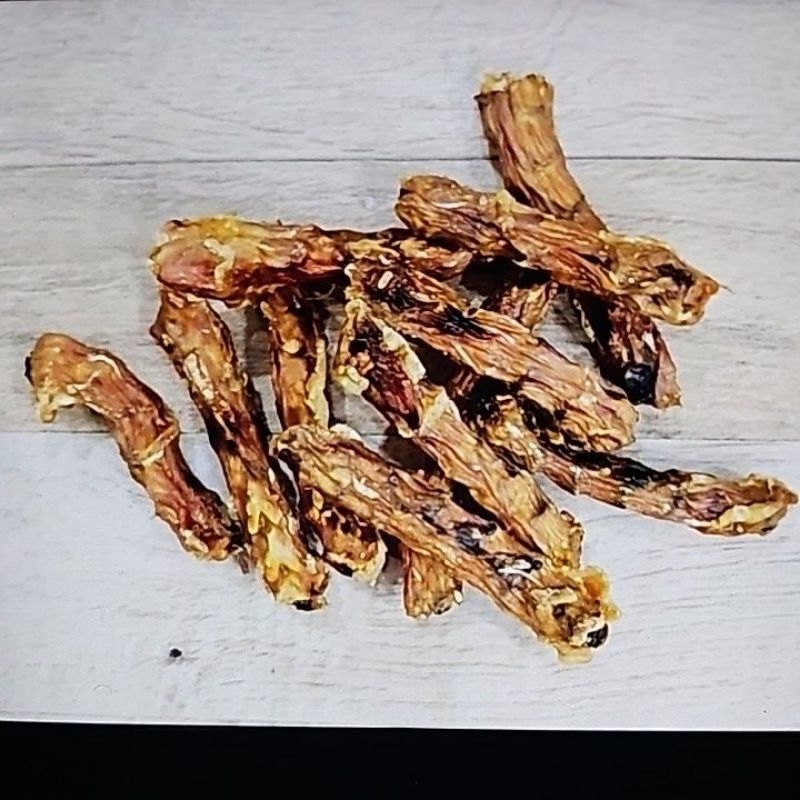 Chicken Neck Leher Ayam Jerky Roasted Cemilan Snack Anjing / Kucing 50 gr
