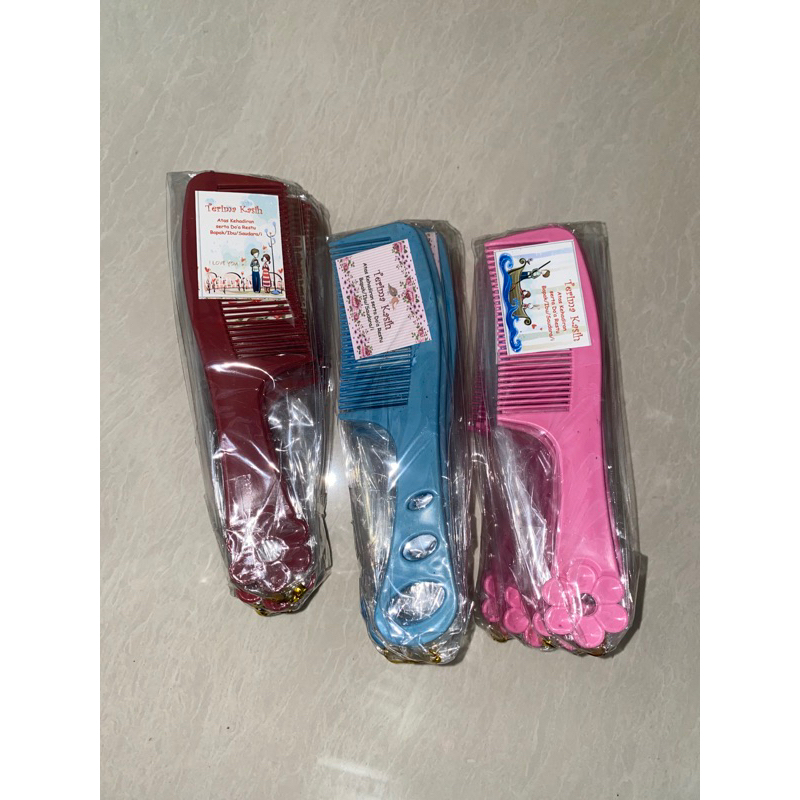 souvenir pernikahan sisir