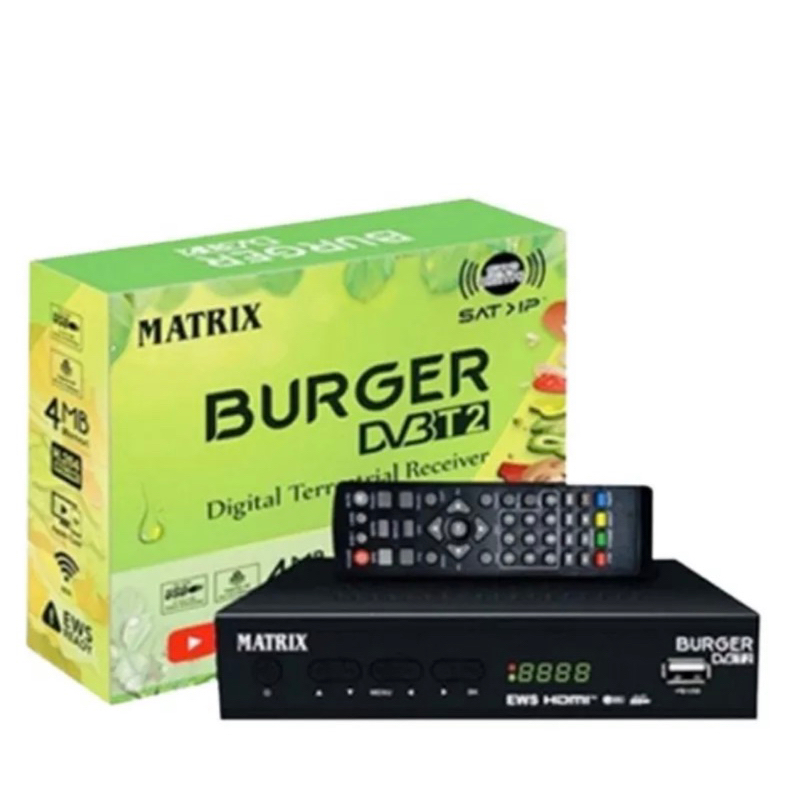 Set Top Box Matrix Burger / TV Digital Set Top Box