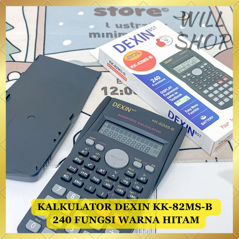 

READY KALKULATOR / ALAT BANTU MENGHITUNG 240 FUNGSI / SCIENTIFIC KALKULATOR DEXIN KK-82MS-B / BLACK CALCULATOR BISA COD TERMURAH