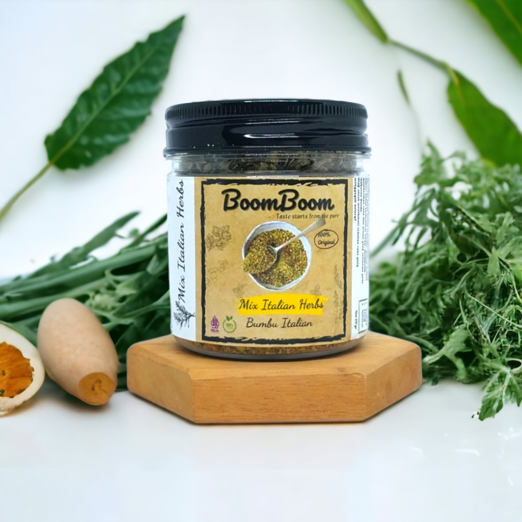 

BoomBoom Mix Italian Seasoning Herbs Bumbu Italia Flakes Bumbu Rempah Khas Italian Mixed Campur Premium