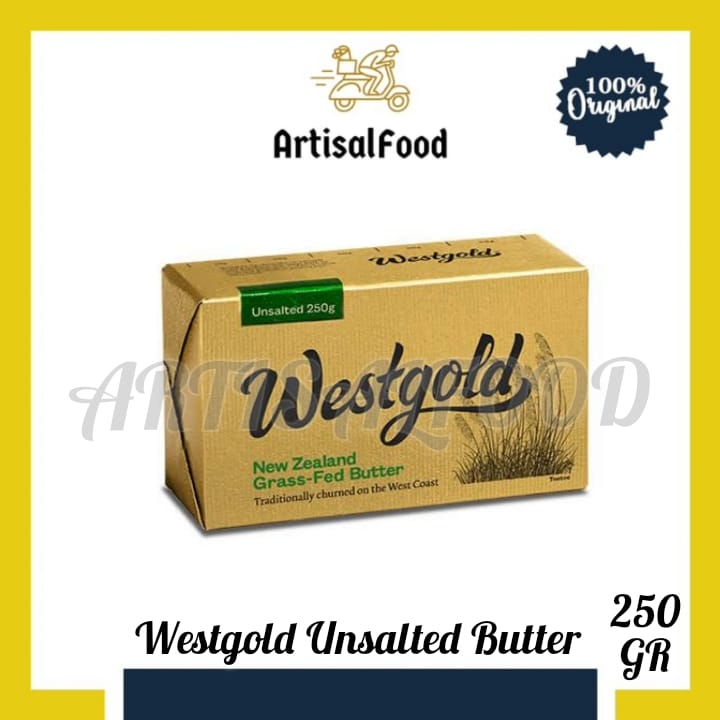 

(KHUSUS GOJEK INSTANT) WESTGOLD BUTTER UNSALTED 250GR ORI