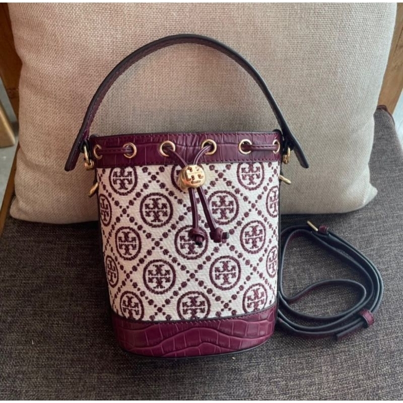 Tas TB Tmonogram bucket xs - RED, MULTI