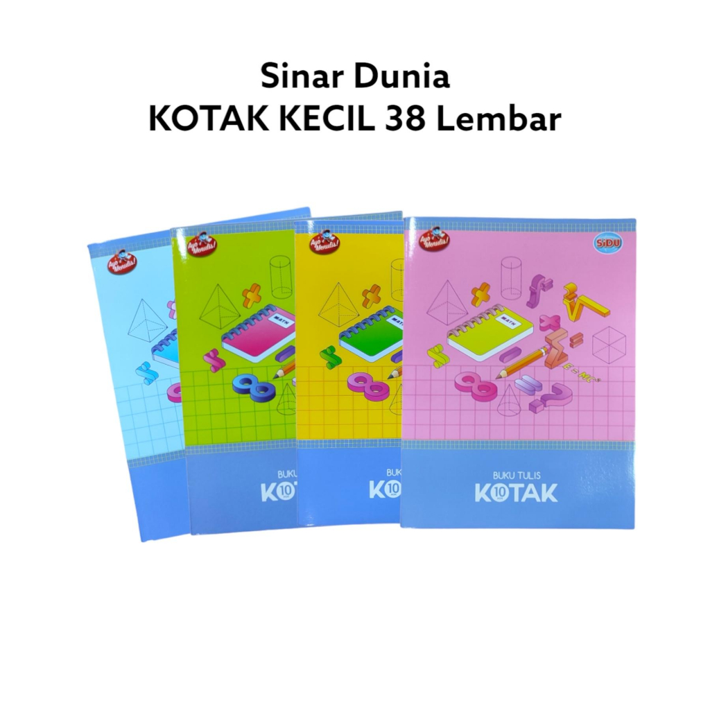 

Buku Tulis Kotak Kecil Sinar Dunia 38 Lembar Buku Tulis Kotak Kecil SIDU 10 mm 1 cm #SQ10 - SATUAN