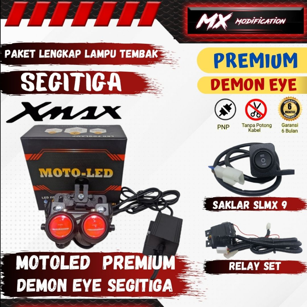 Paket Lengkap Lampu Tembak khusus XMAX di segitiga