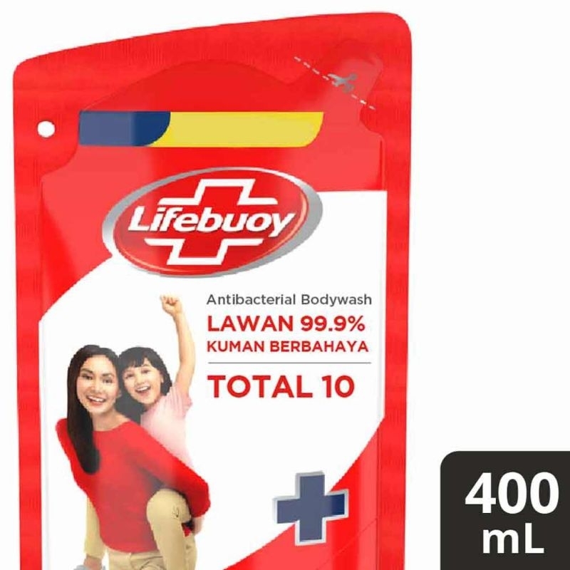 

Lifebuoy 400ML Sabun Mandi Cair Total10 400Ml