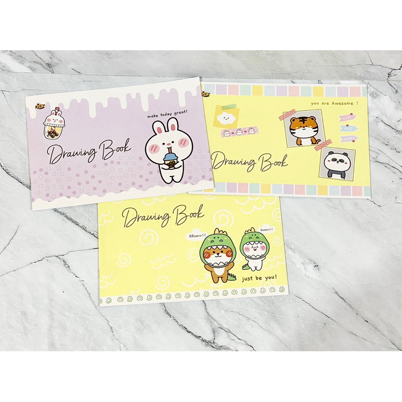 

|Satuan eceran / 1 pack | Buku gambar kiky kecil buku gambar kecil buat TK, SD 1-3 ukuran: 26cm x 18cm (lebih kecil dari A4)