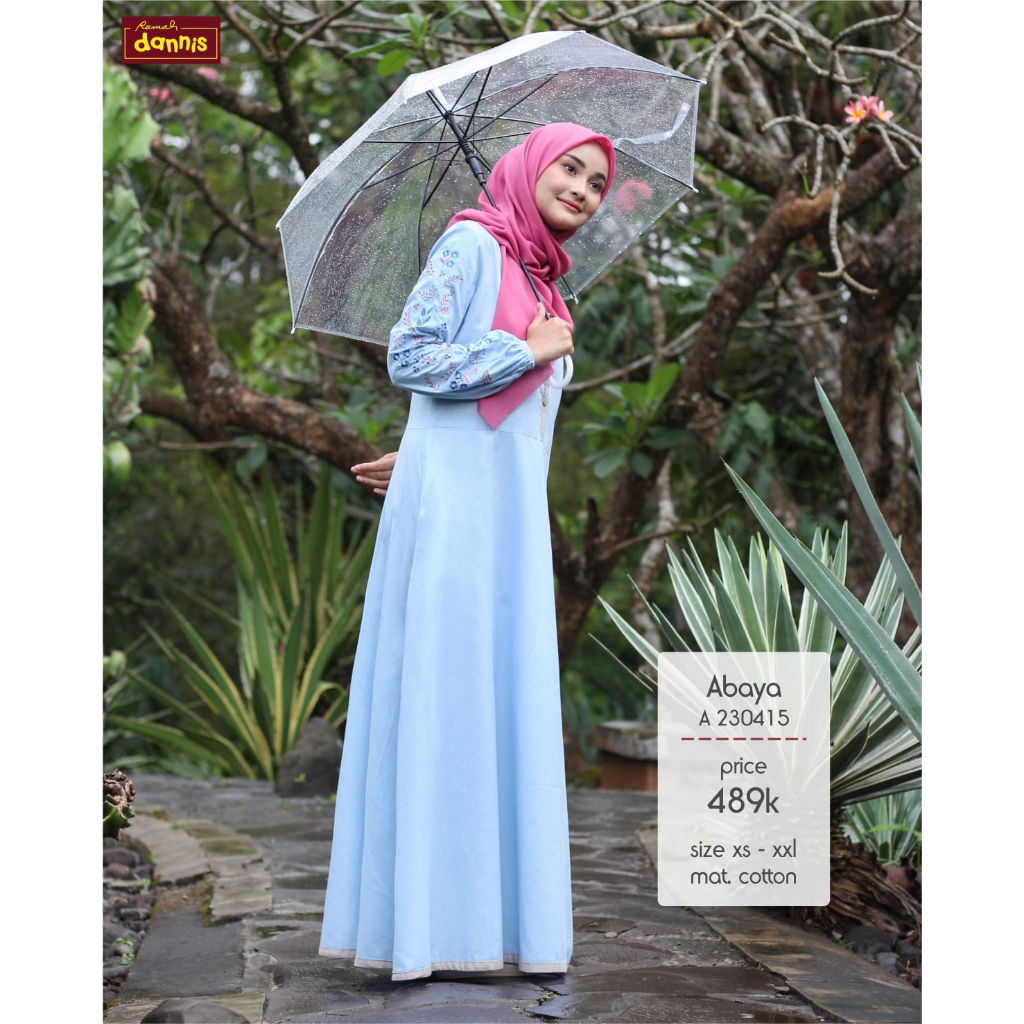 A230415 Abaya Dewasa By Rumah Dannis Size XS - XL