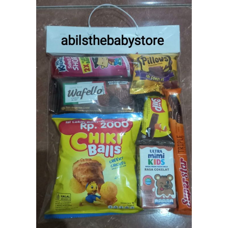

Snack Ultah / Snack ulang tahun / parcel snack / snack kado / hadiah snack