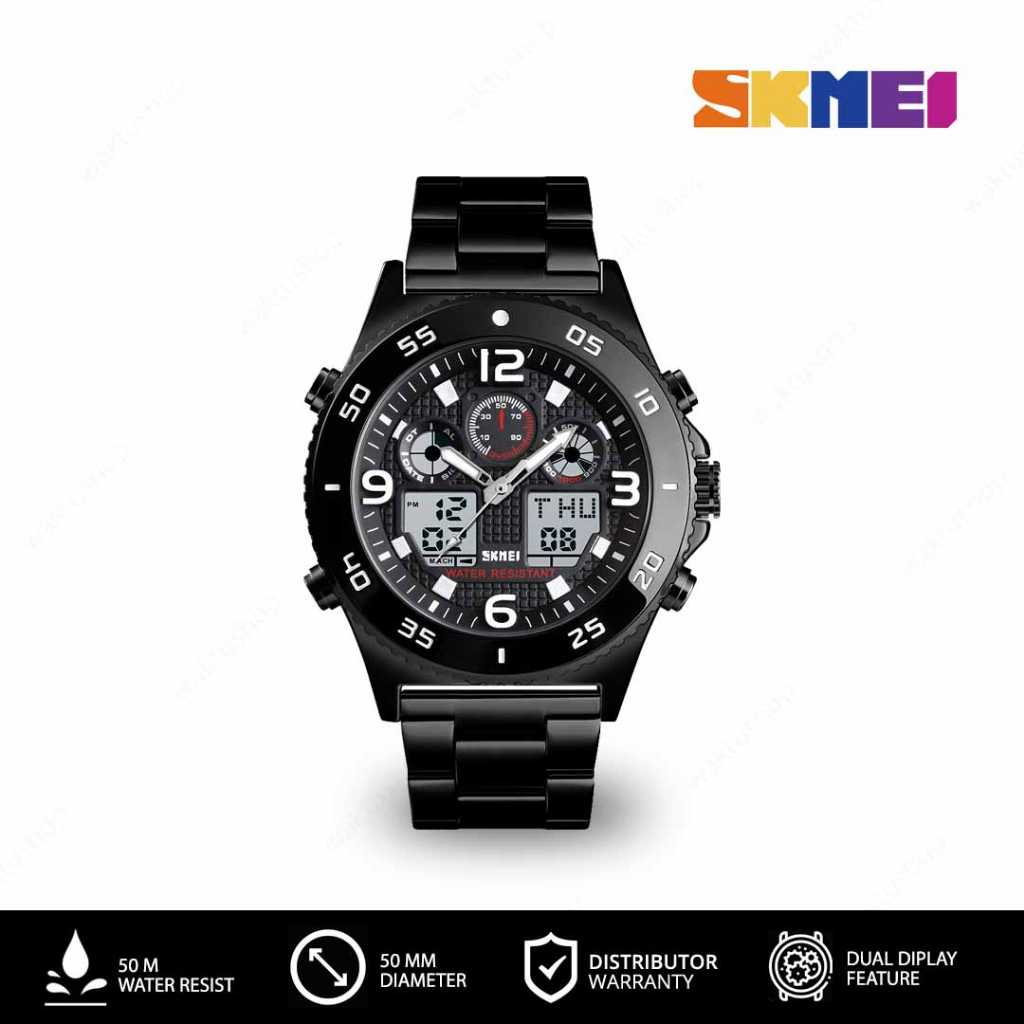 SKMEI 1538 Jam Tangan Pria Dual Time