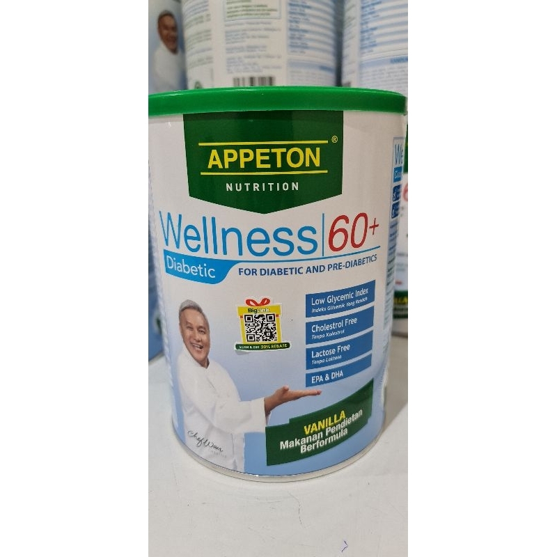 Appeton 60+ diabetic 900gr rasa vanilla