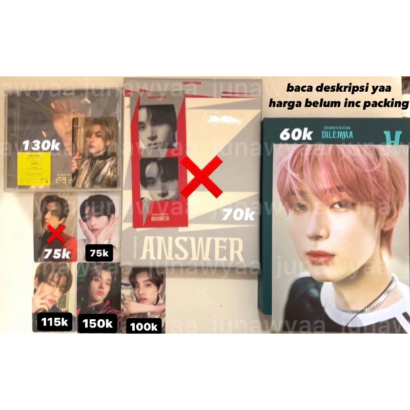 wts pc jake enhypen album only enhypen dimension answer dimension dilemma no charybdis