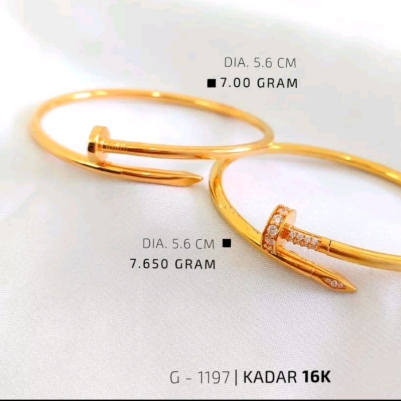 Gelang Bangle Motif Paku