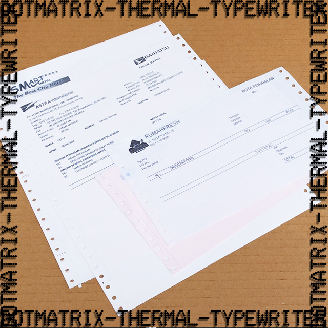 

Kebutuhan Kantor, Cetakan Nota NCR rangkap 4, carbonize, small office yang membutuhkan cetakan satuan