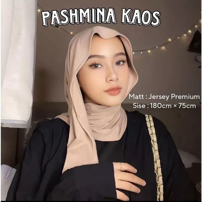 PASMINA KAOS JERSEY//PASMINA JERSEY PREMIUM _180X75