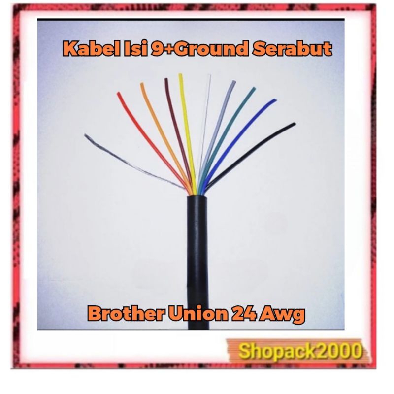 Kabel isi 9-24 Awg Brother Union Meteran / Cable 9c 24 awg