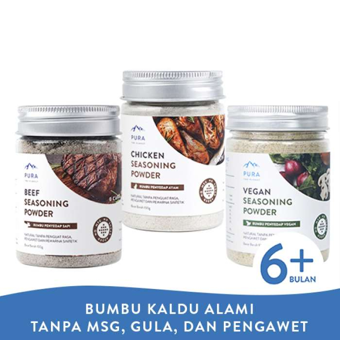 

Pura Seasoning With Himalayan Salt 100gr- Kaldu MPASI Pura Non MSG - seasoning - bumbu