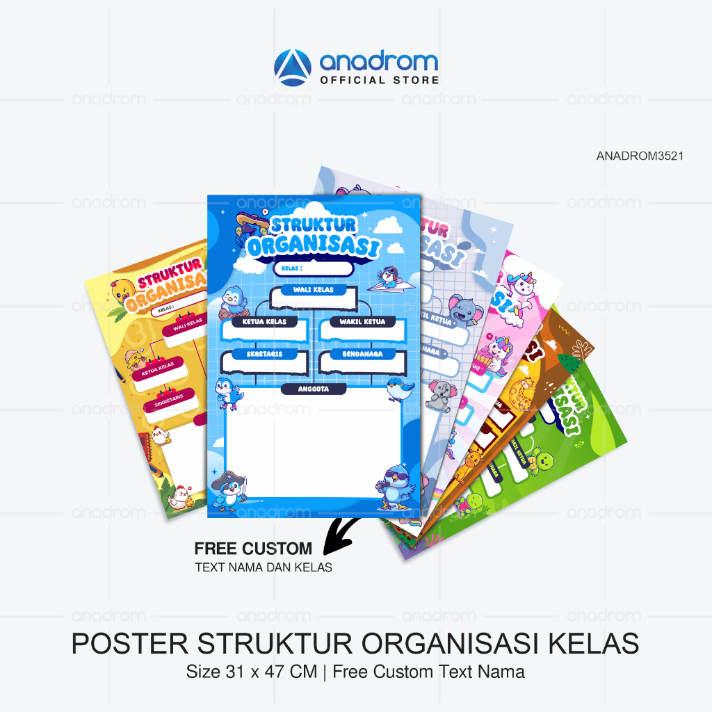 

Poster Struktur Organisasi Kelas | Poster Edukasi Anak | Poster Dinding Kelas| Anadrom 3521