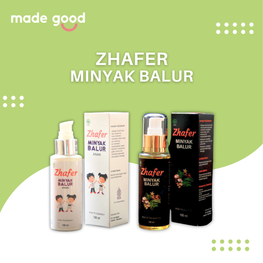 Zhafer Minyak Balur Minyak Gosok Urut Dewasa Anak 100ml