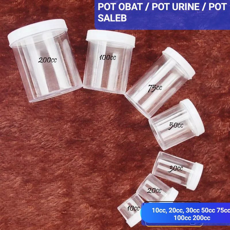 Pot Urine 10cc Pot Obat 10cc Pot Lab 10cc 20cc 30cc 50cc 75cc 100cc 200cc Pot Saleb