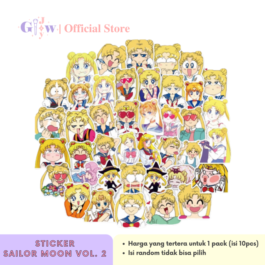 

A6040 STICKER 10PCS (SAILOR MOON VOL. 2) anti air notebook scrapbook label tempel motif kartun superhero super hero unik lucu atk alat tulis murah kartun komputer leptop handphone hp smartphone koper laptop tembok kulkas magic