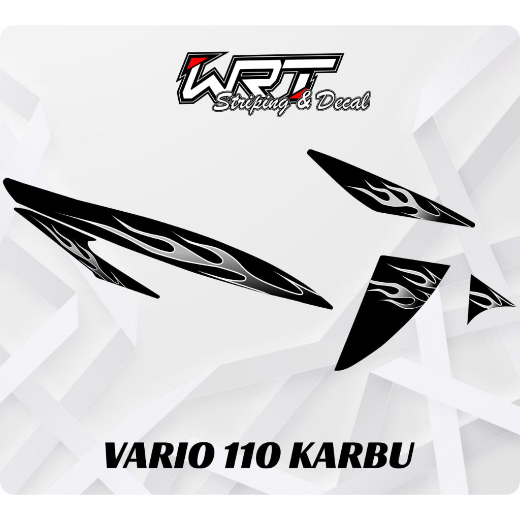 Striping Vario 110 Karbu - Stiker Decal Vario Karbu Api