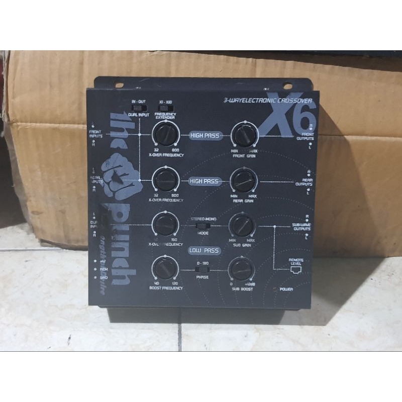 crossover aktif 3way THE PUNCH X-6 second bekas normal siap pakai
