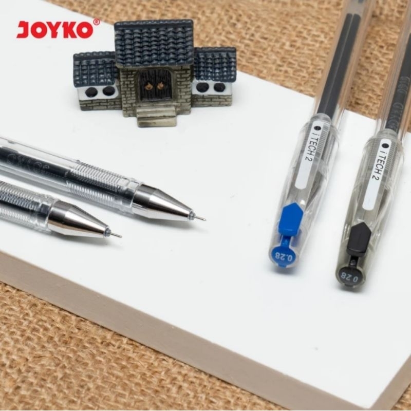 

ATH ( 12 buah ) GP 266 HiTech Pulpen Pen Pena Gel Joyko GP-266 iTech 2 0.28 mm / Hi Tech / i Tech