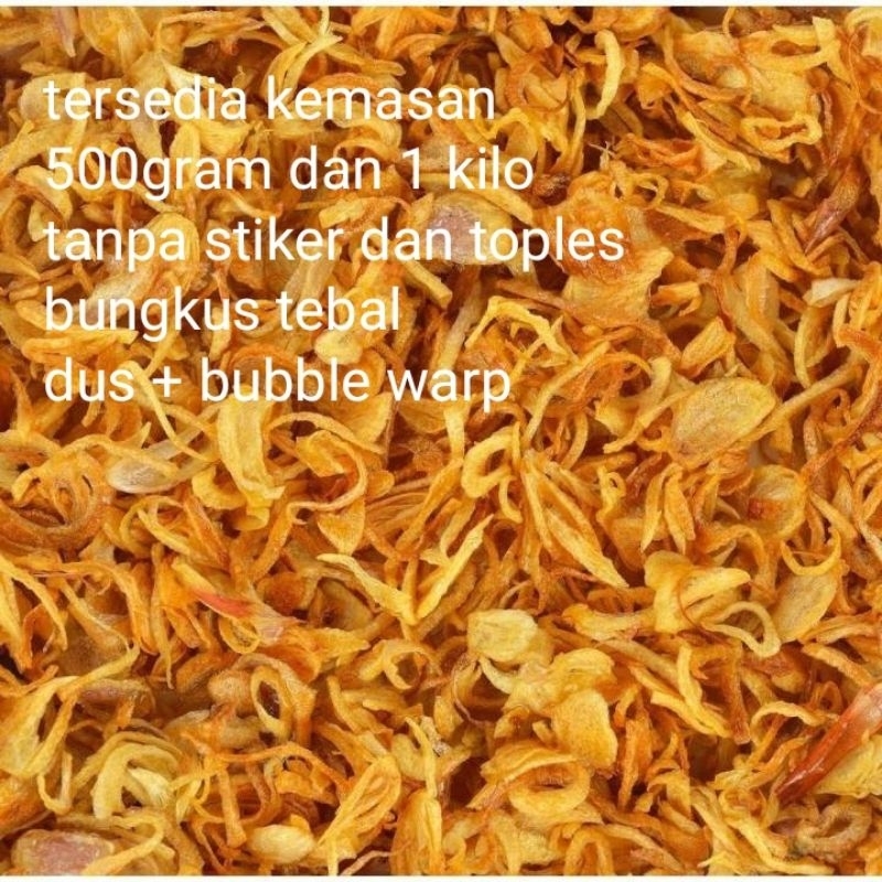 

BAWANG GORENG SUMENEP SUPER PREMIUM 500 GRAM BY PAY-PAY ONION KING