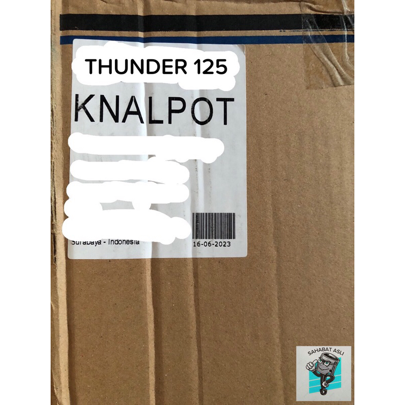 KNALPOT STANDAR JOS MOTOR THUNDER 125 TKD