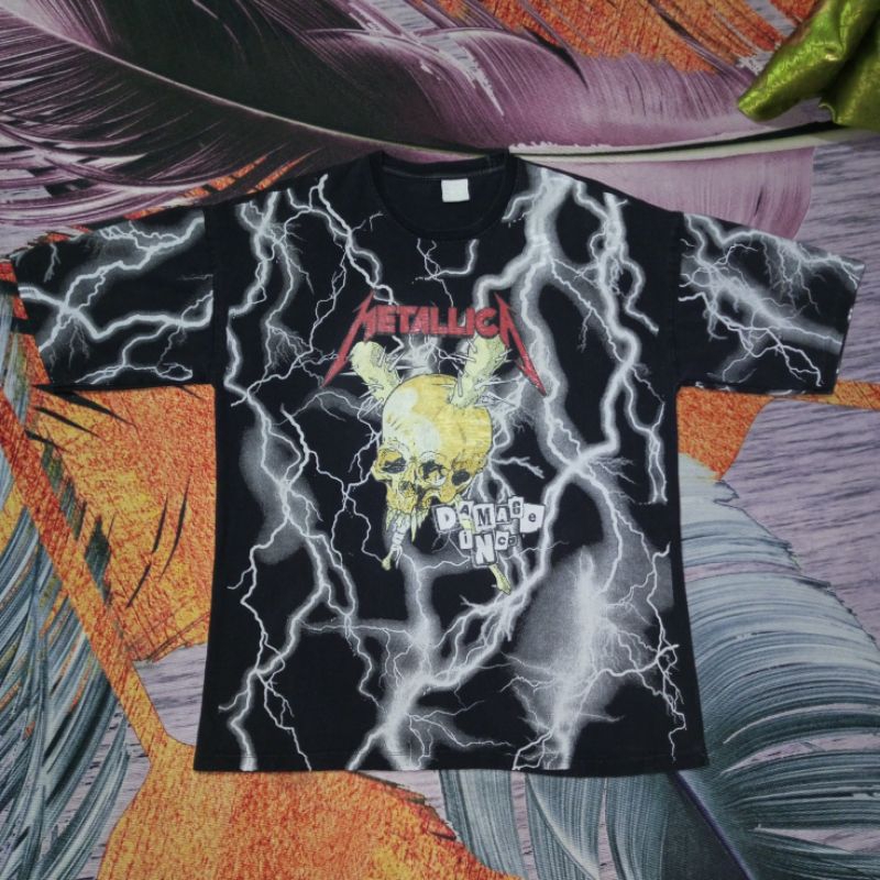 kaos Band Metallica Euro Boot 90s Vtg Vintage Second