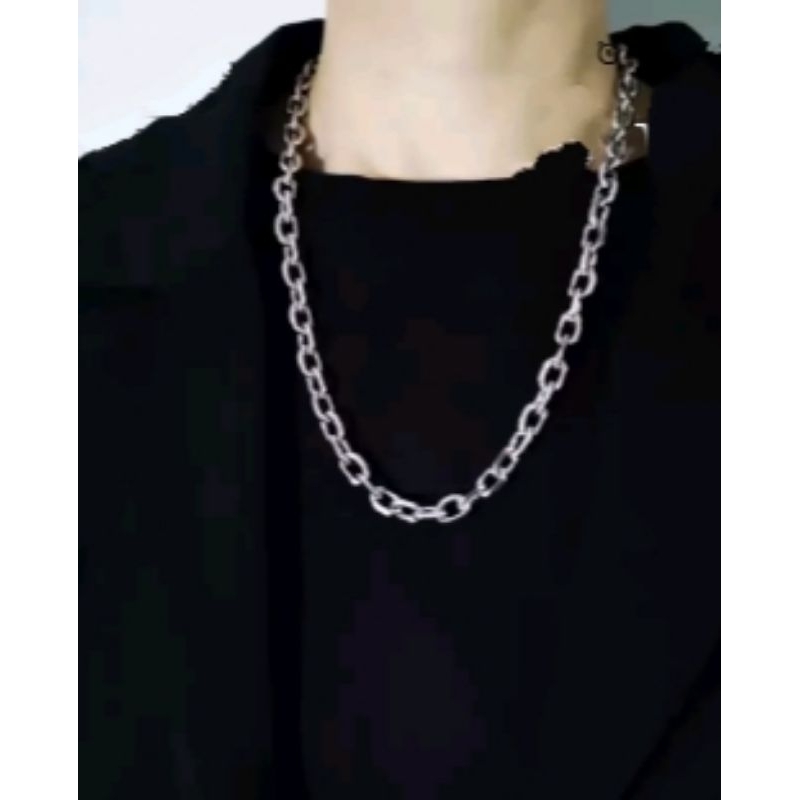 kalung Nuri baja putih/monel