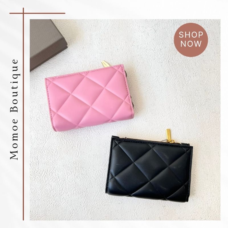 C1243 Dompet Mini Wanita CK Gemma Quilted Card Holder