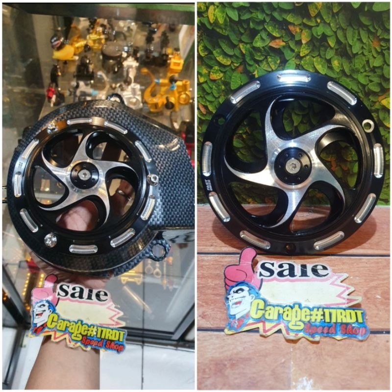 Spiner Spinner Cover Tutup Kipas CNC Top Secret Matic Mio Fino Nouvo Beat Scoopy Vespa Piagio Produc