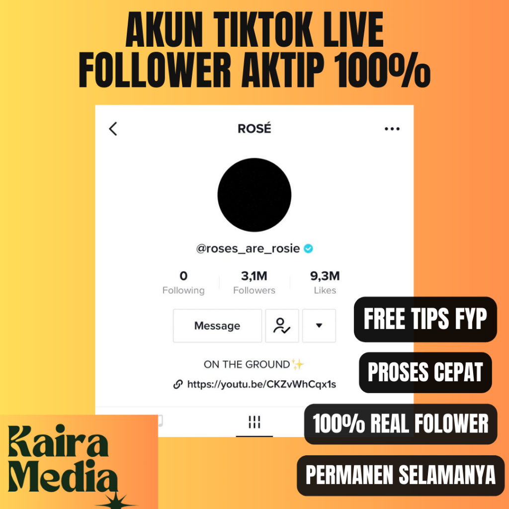 Akun tiktok followers aktif Permanen  JUAL AKUN TIKTOK INDO AKTIF AKUN TIKTOK AFFILIATE MURAH BANGET