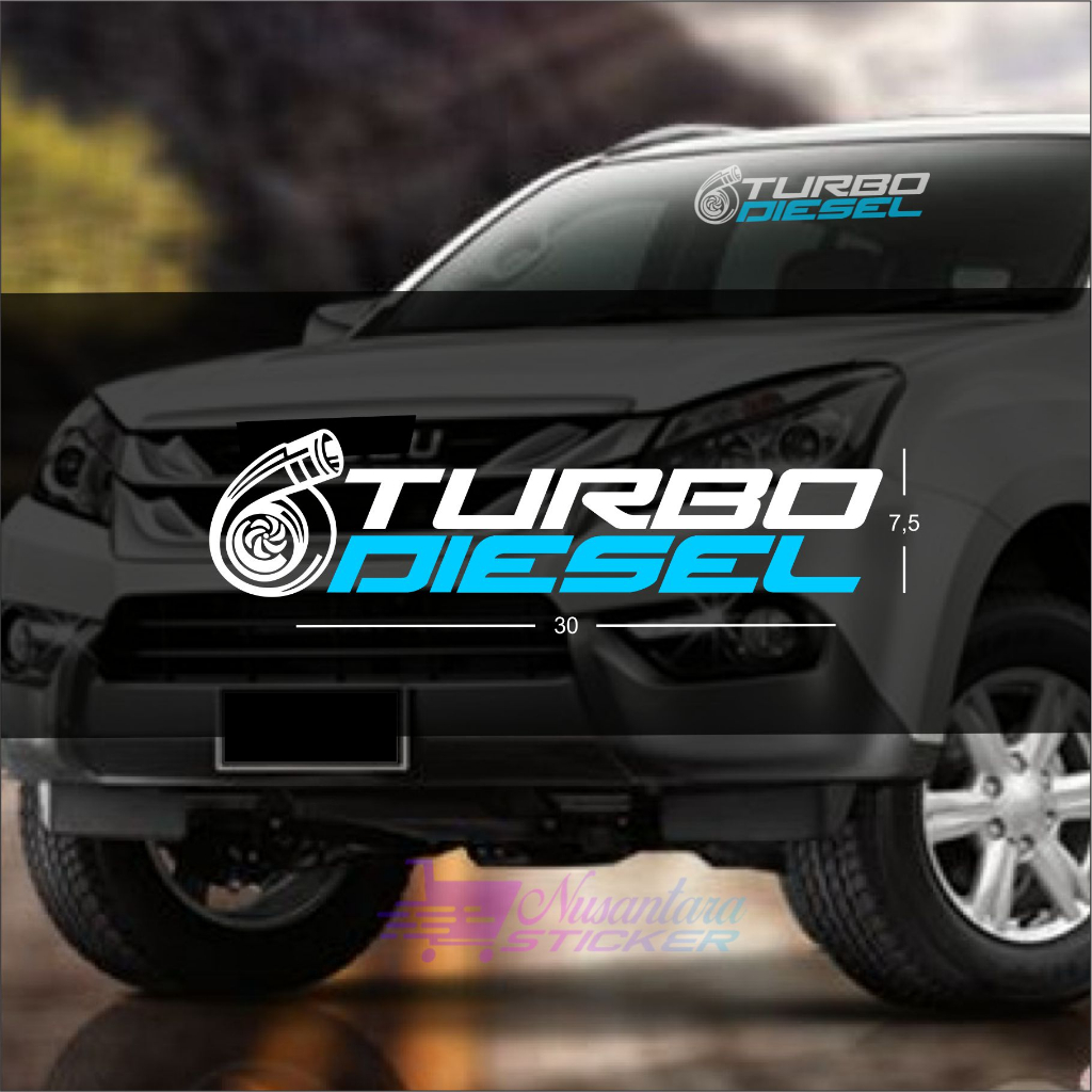 STIKER MOBIL TURBO DIESEL