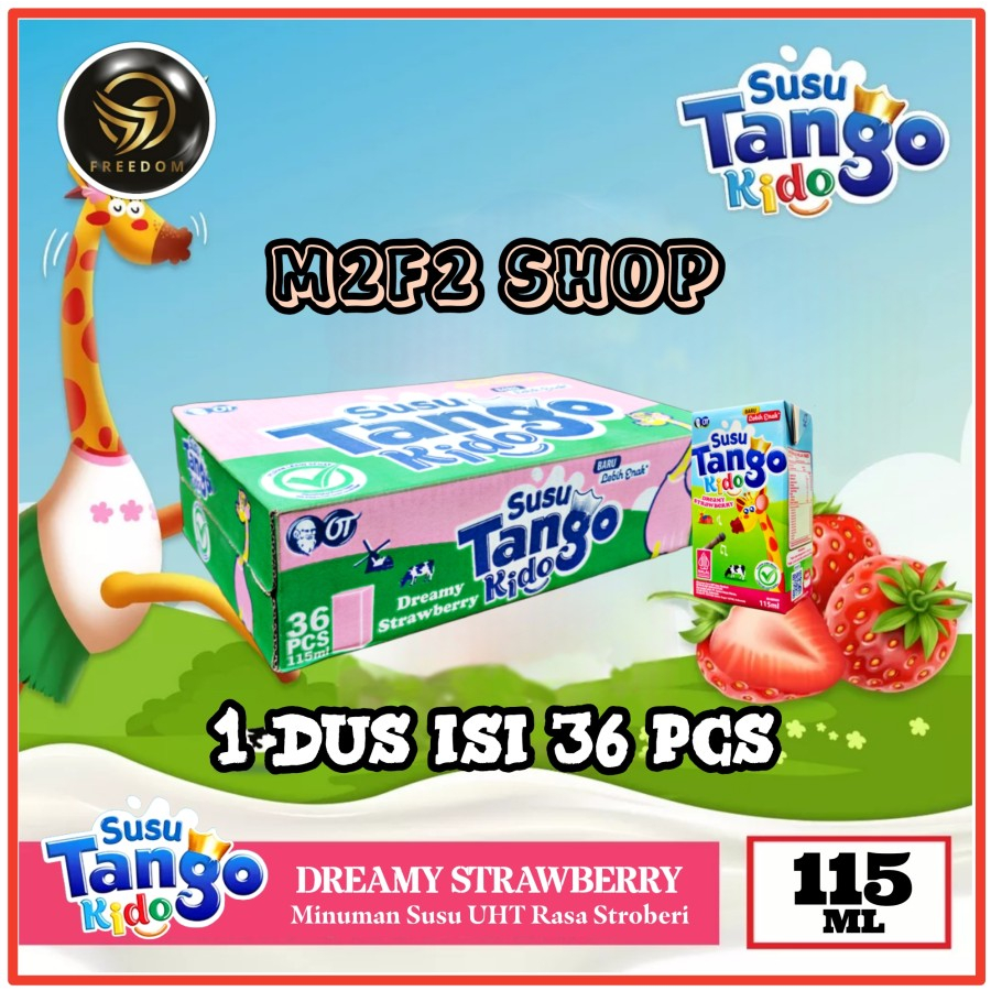 

Susu Kids Tango Kido Dreamy Strawberry | Stroberi Kotak UHT - 115 m (Kemasan Karton)