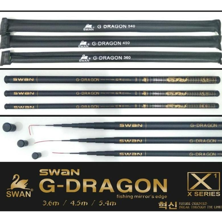 Joran Tegek Swan G Dragon 300 360 450 540 action  medium kuat