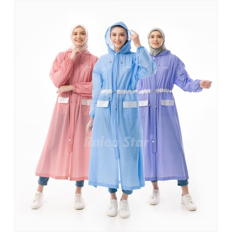 jas hujan mantel Hujan Rok Gamis original elmondo setelan plastik dewasa D6S6 ponco wanita big size 