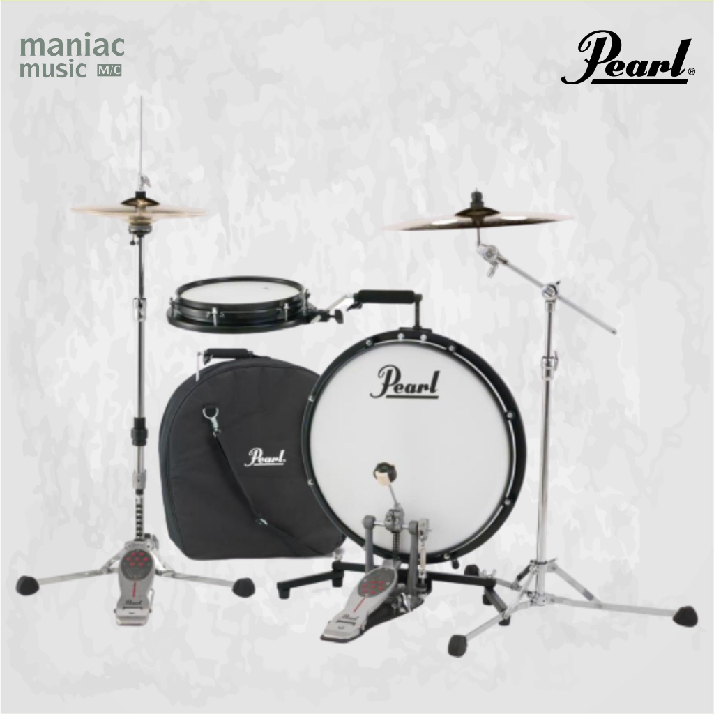 Pearl PCTK1810BG Compact Traveler - Drum Set. 10 Inch Snare. 18 Bass. Include Stand. No Cymbal