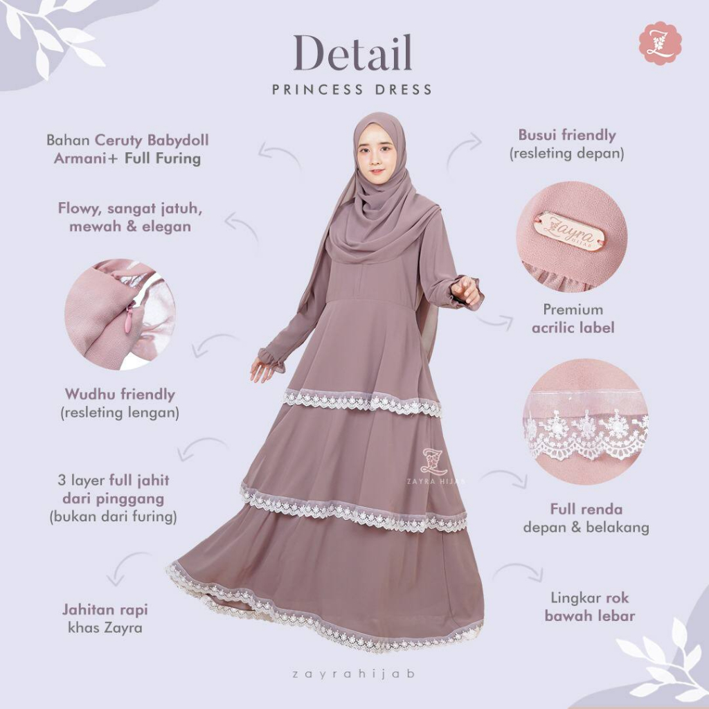 Gamis Princess by Zayra Hijab