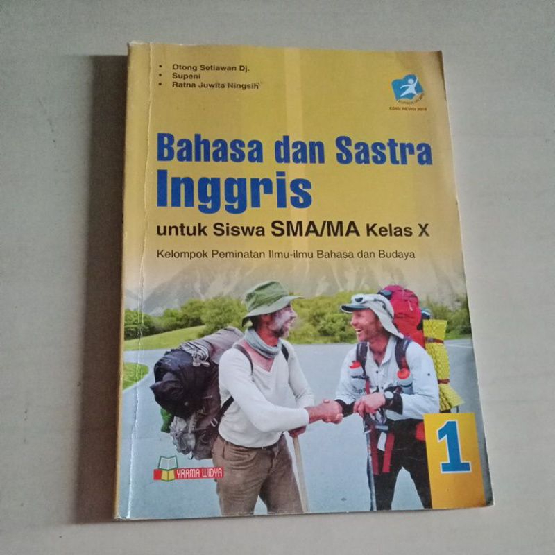 Bahasa Inggris dan Sastra SMA Kelas 10 X Yrama Widya
